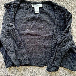 White House Black Market Cropped Lace Top